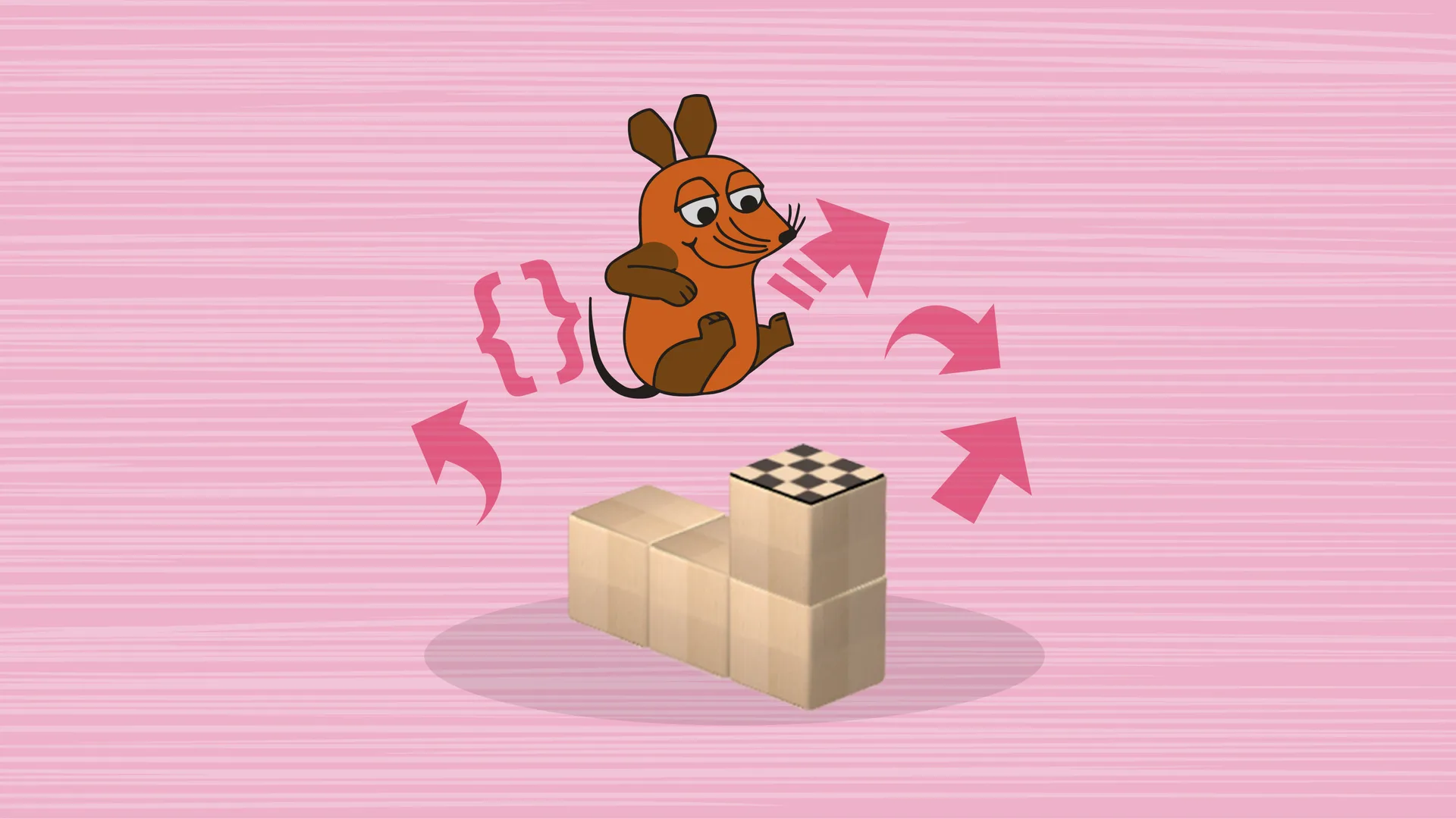 Illustration der Spielsteuerung aus der Maus App für den WDR. Konzept, Design Programmierung von Machbar.