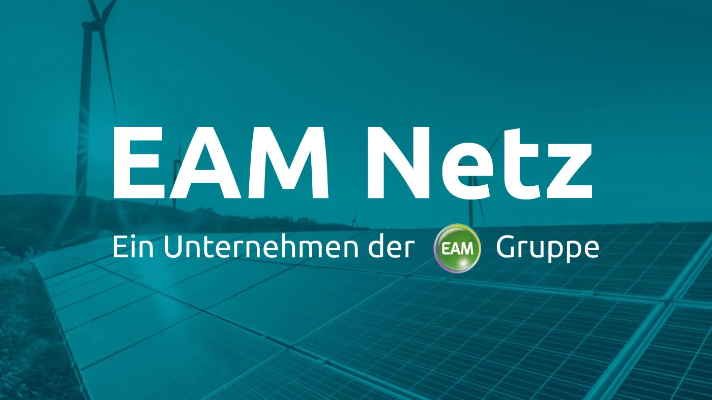EAM Netz Logoanwendung auf Kampagnenmotiv. Erscheinungsbild- und Logogestaltung Machbar