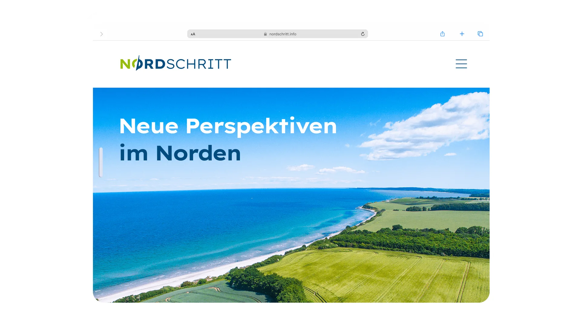 Vorschau der Website der Initiative "Norschritt" aus Schwerin